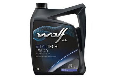 Моторное масло WOLF VitalTech 15W-40 5 л 123457282 фото